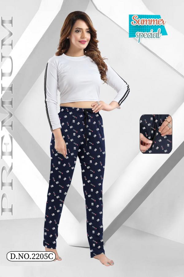 NIGHT PANT VOL.3205 Hosiery Cotton Designer Exclusive Pant Collection